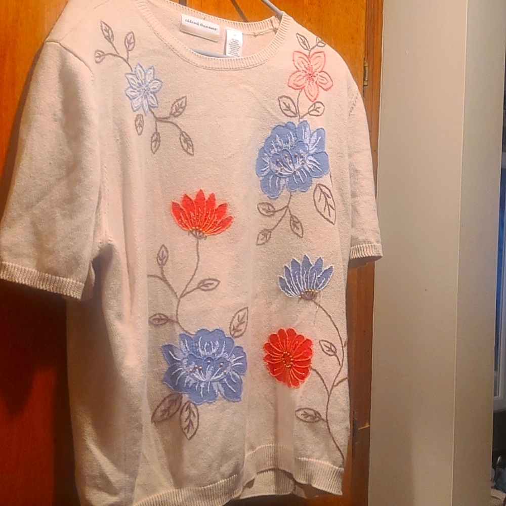 Alfred Dunner 2x short sleeve sweater